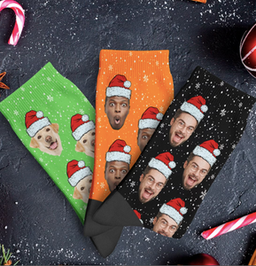 Holiday Faces Socks