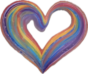 Rainbow Heart Tee