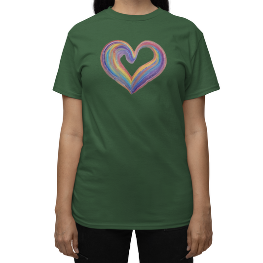 Rainbow Heart Tee