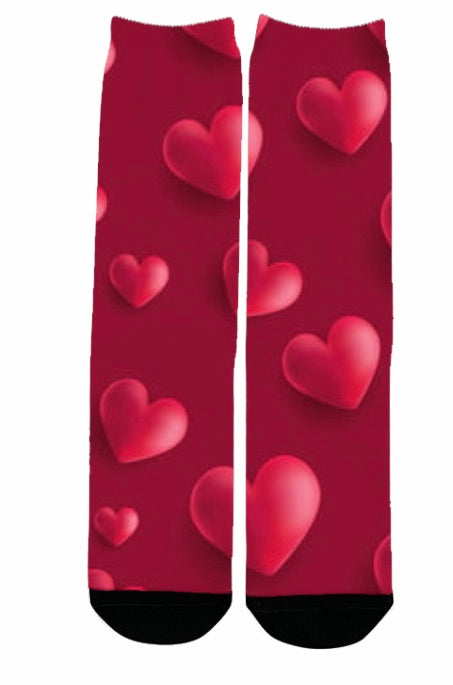 Valentine's Day All Over Sock