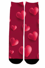 Load image into Gallery viewer, Valentine&#39;s Day All Over Sock
