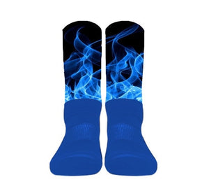 Blue Flame Socks