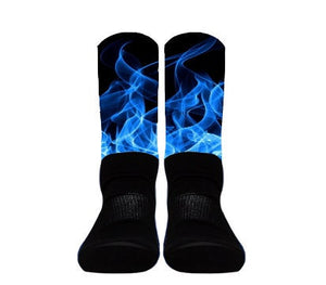 Blue Flame Socks