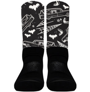 Halloween Hearse socks